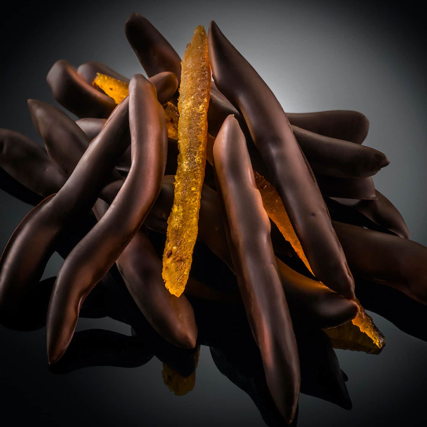 Orangettes Confites enrobées Chocolat Noir 130g