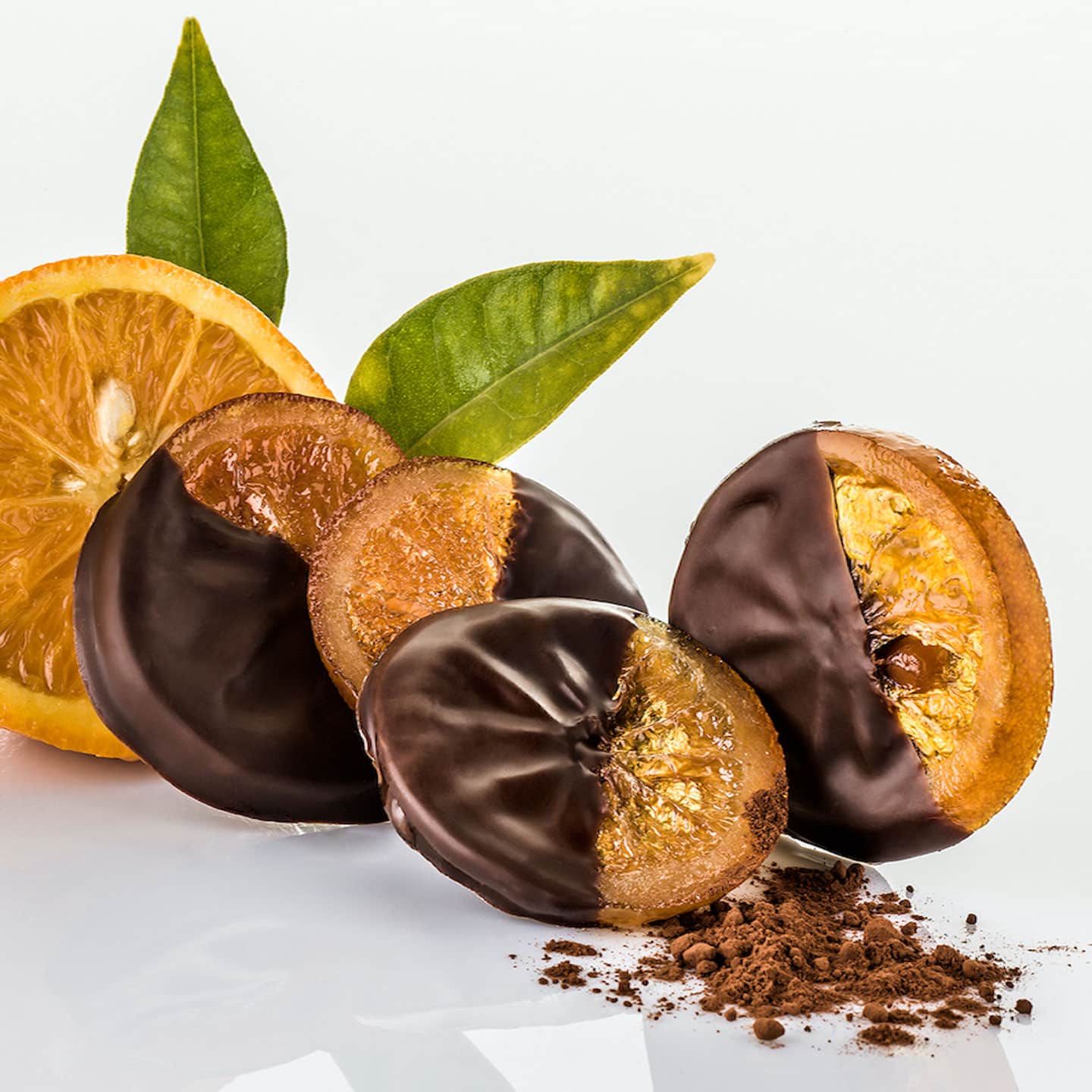 Rondelles Orange Confite enrobées Chocolat Noir 100g