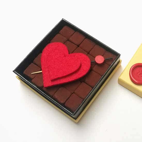 Truffes Chocolat Noir Saint Valentin