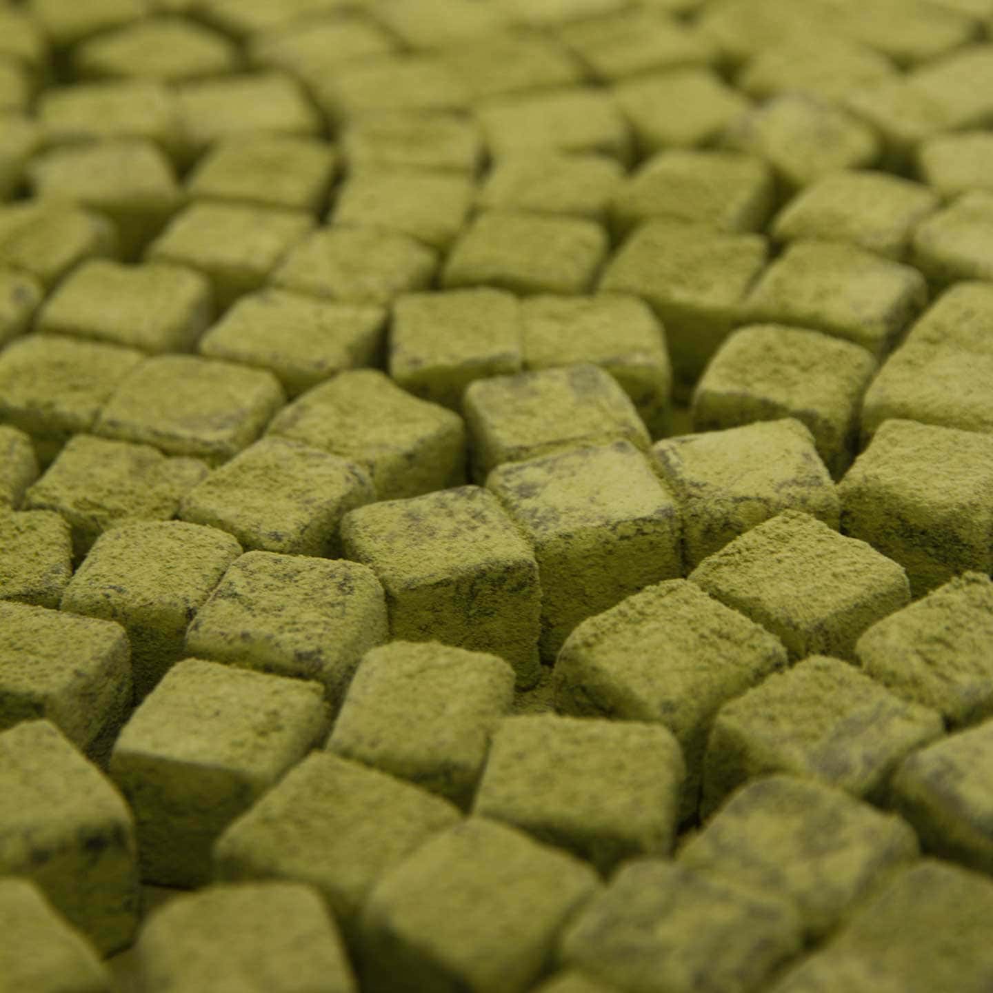 Truffes Chocolat Noir Matcha 95g - 25 pièces Pavé