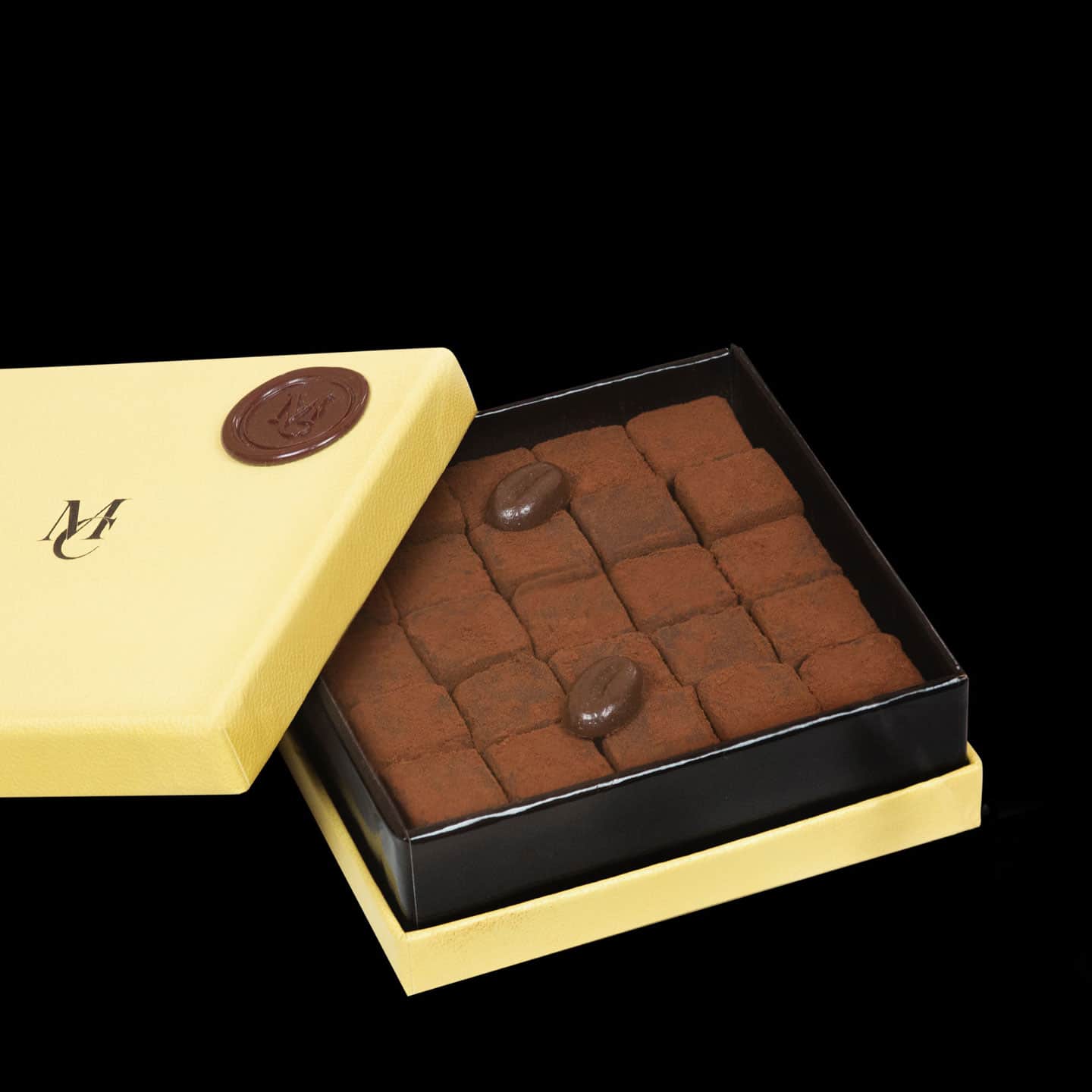 Truffes Chocolat Noir Café 95g - 25 pièces Pavé