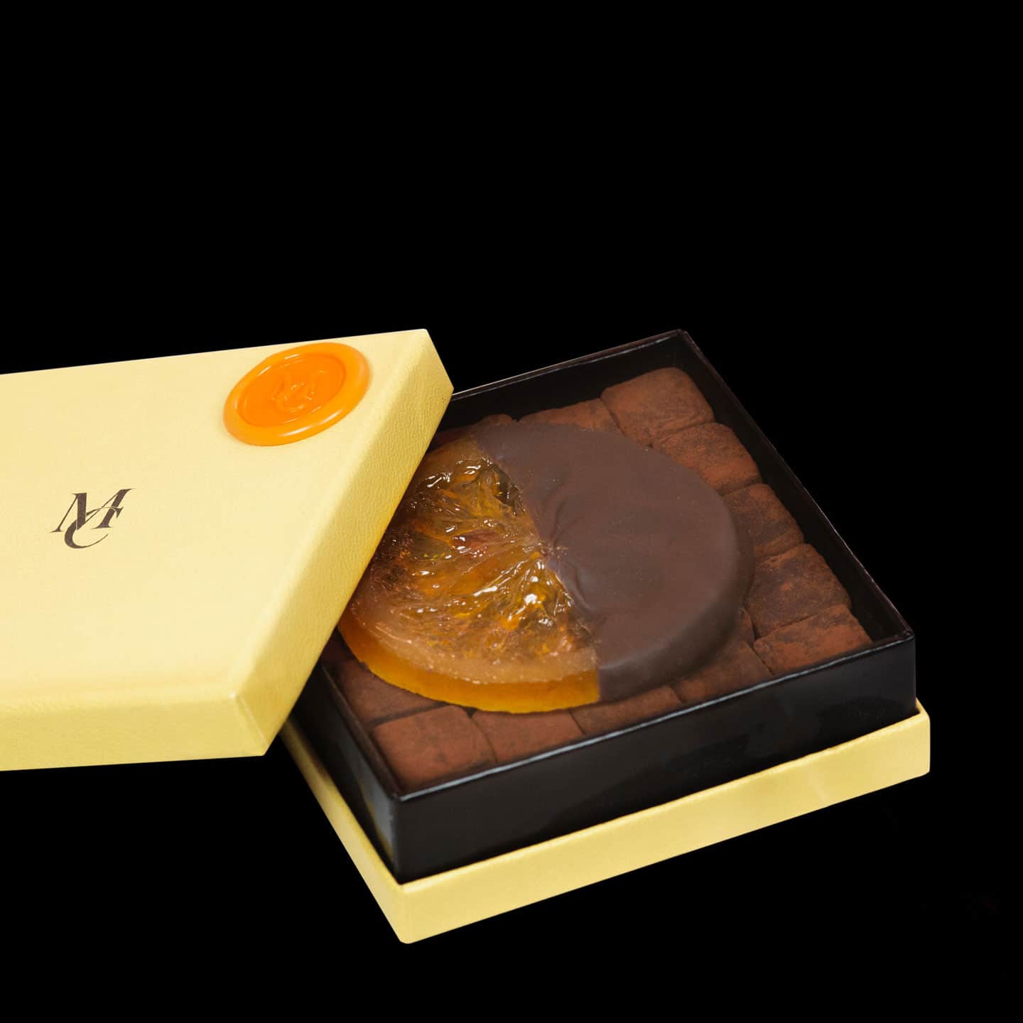 Truffes Chocolat Noir Orange 95g - 25 pièces Pavé