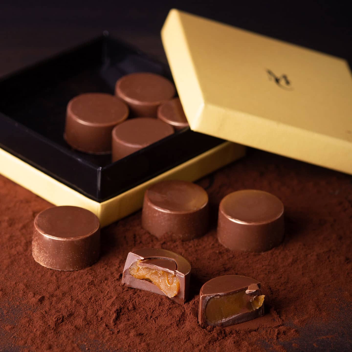 Chocolat Noir Caramel Beurre Salé 95g - 9 pièces