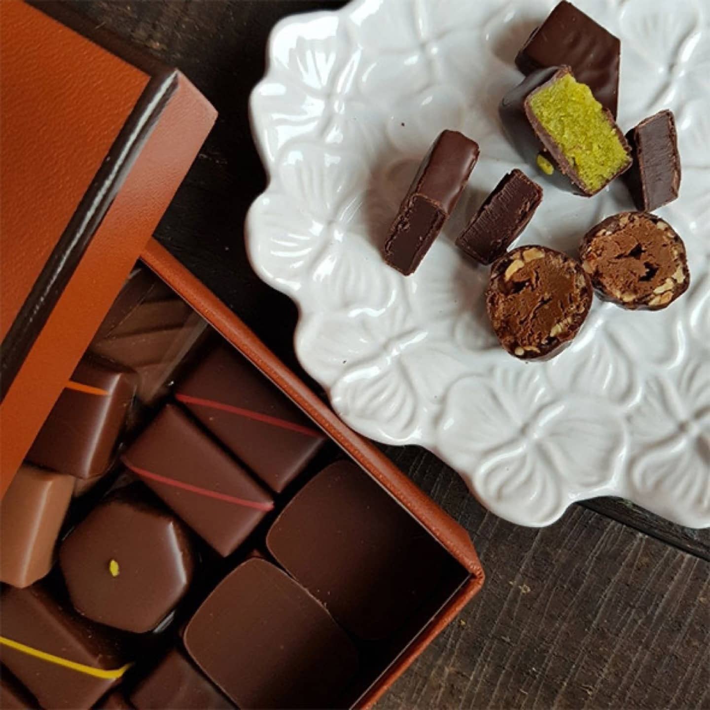 La Maison du Chocolat • Assortiment Chocolats Noir 420g - 60 pièces