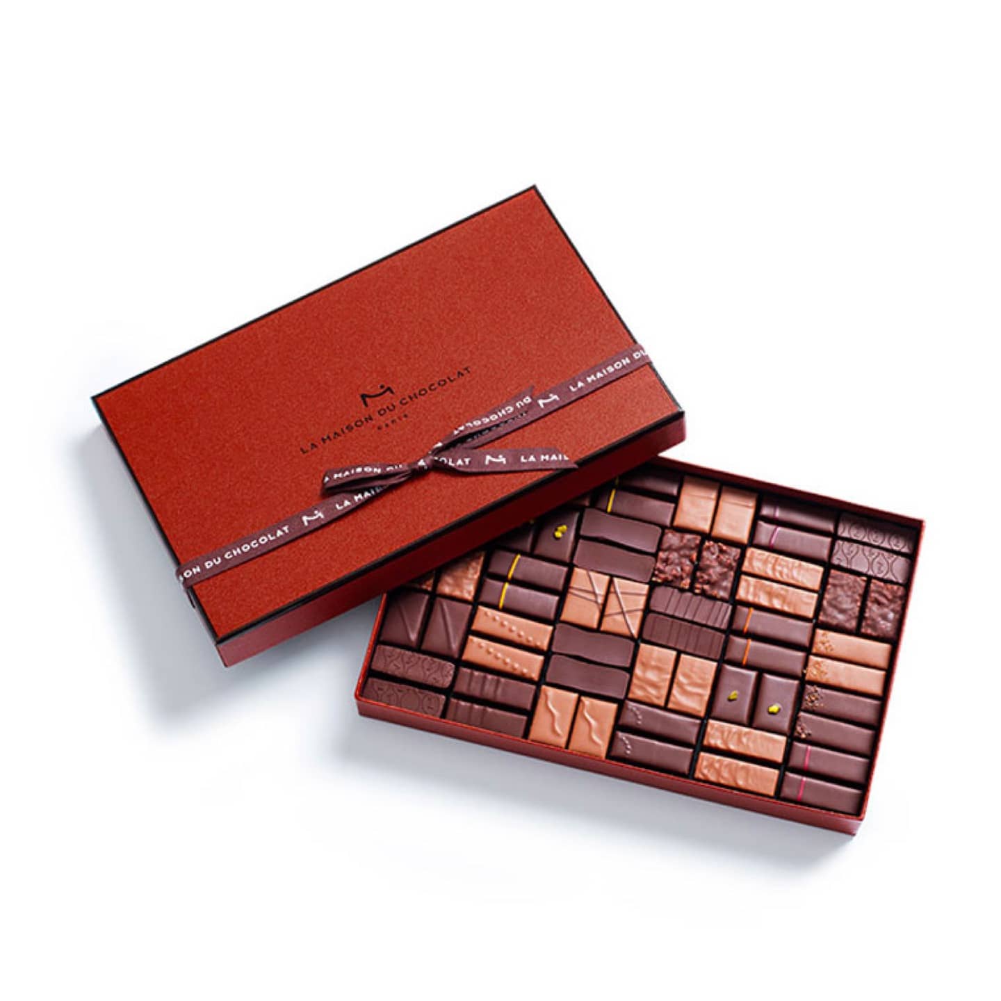 Coffret chocolat luxe - Bonbon chocolat noir et lait X80