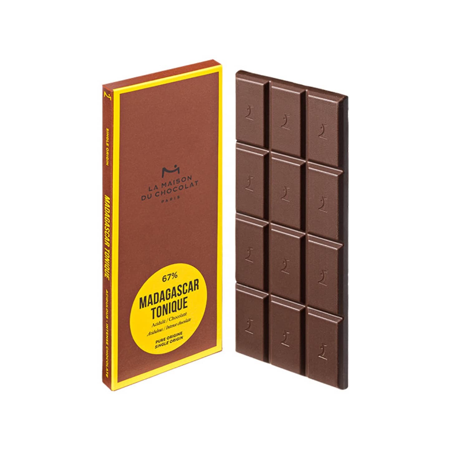 Tablette Chocolat Noir 67% origine Madagascar 75g Madagascar Tonique