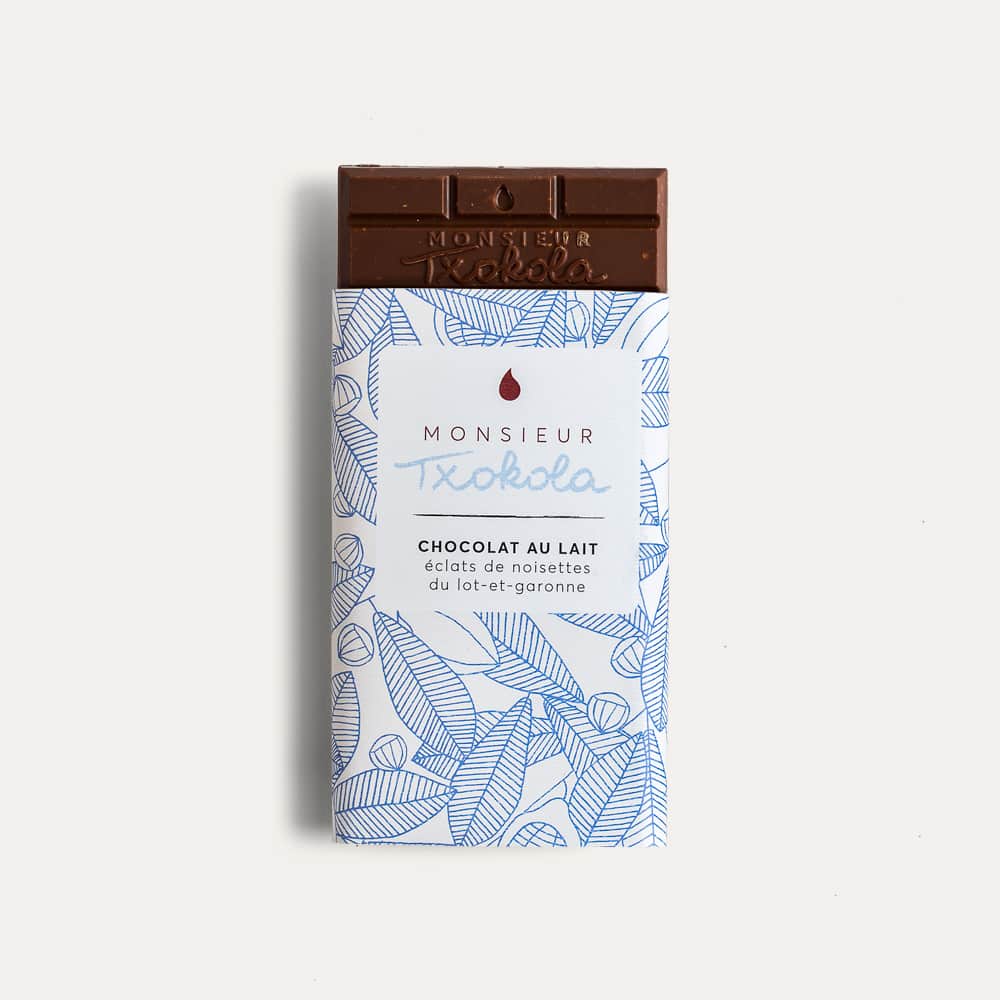 Tablette Chocolat Lait Noisettes 45% 100g