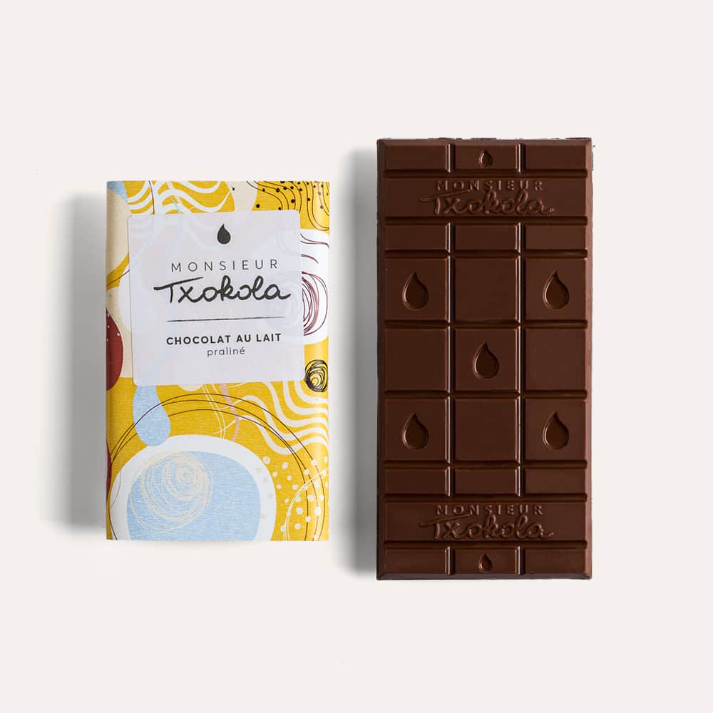 Tablette Chocolat Lait Praliné 45% 100g