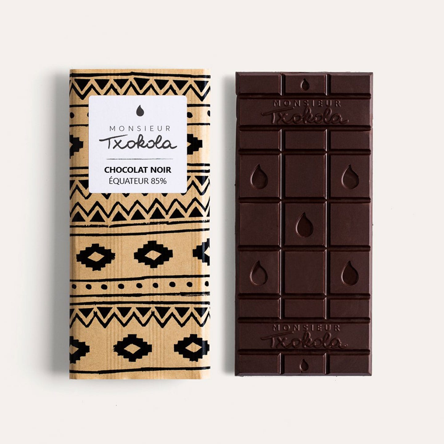 Tablette Chocolat Noir 85% Grand Cru origine Equateur 95g Bean to Bar