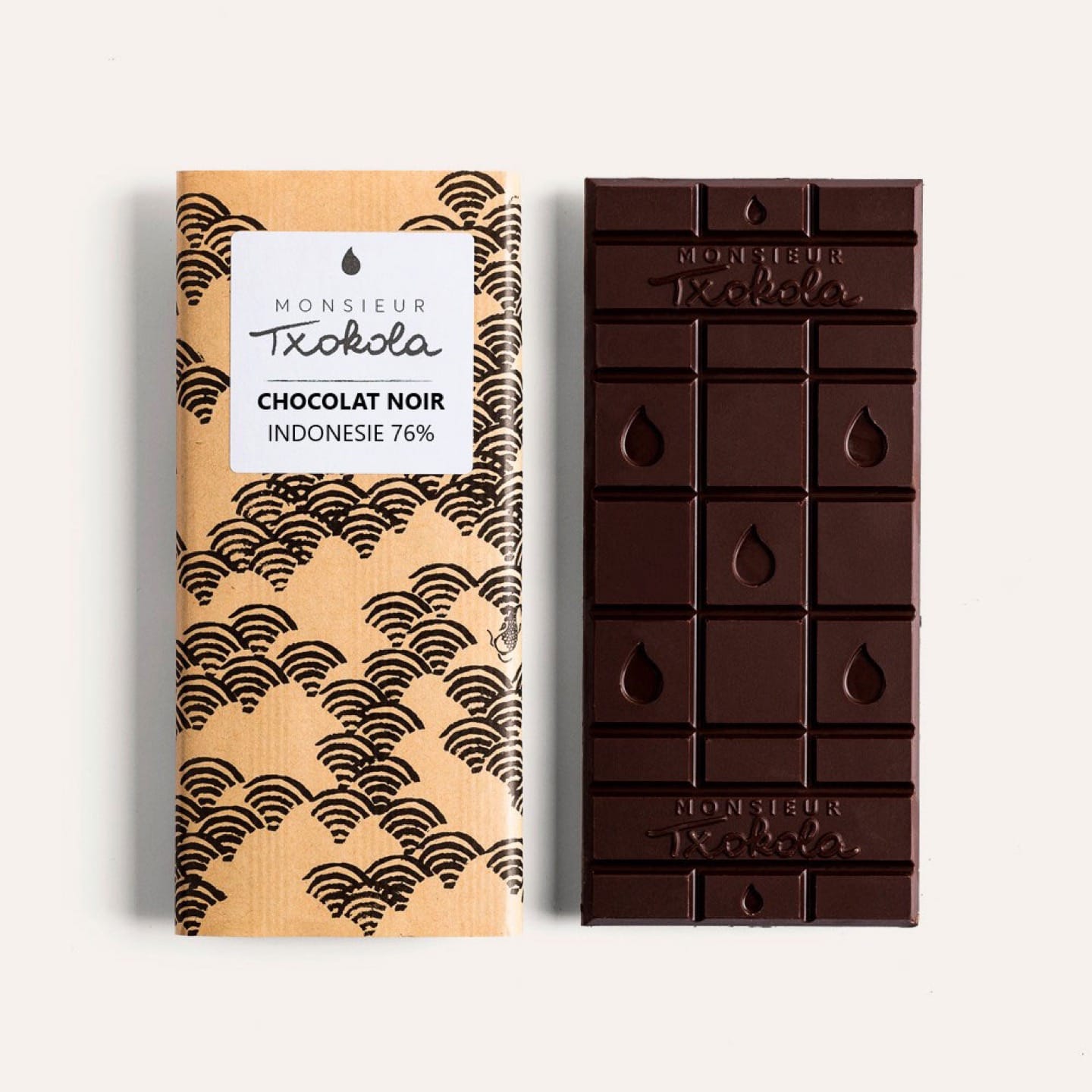 Tablette Chocolat Noir 76% origine Indonésie 95g Bean to Bar