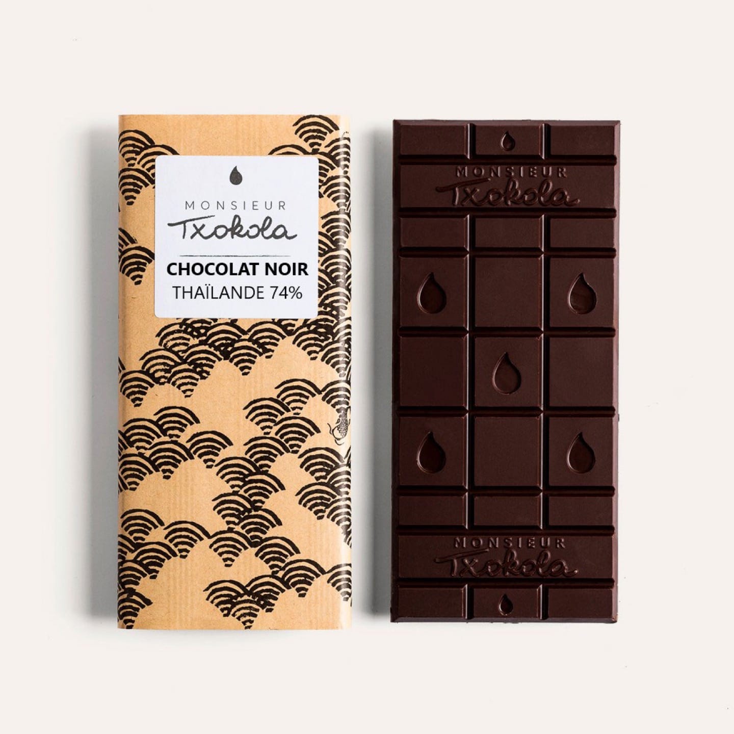 Monsieur Txokola • Tablette Chocolat Noir 74% origine Thaïlande