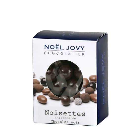 Noisettes enrobées Chocolat Noir
