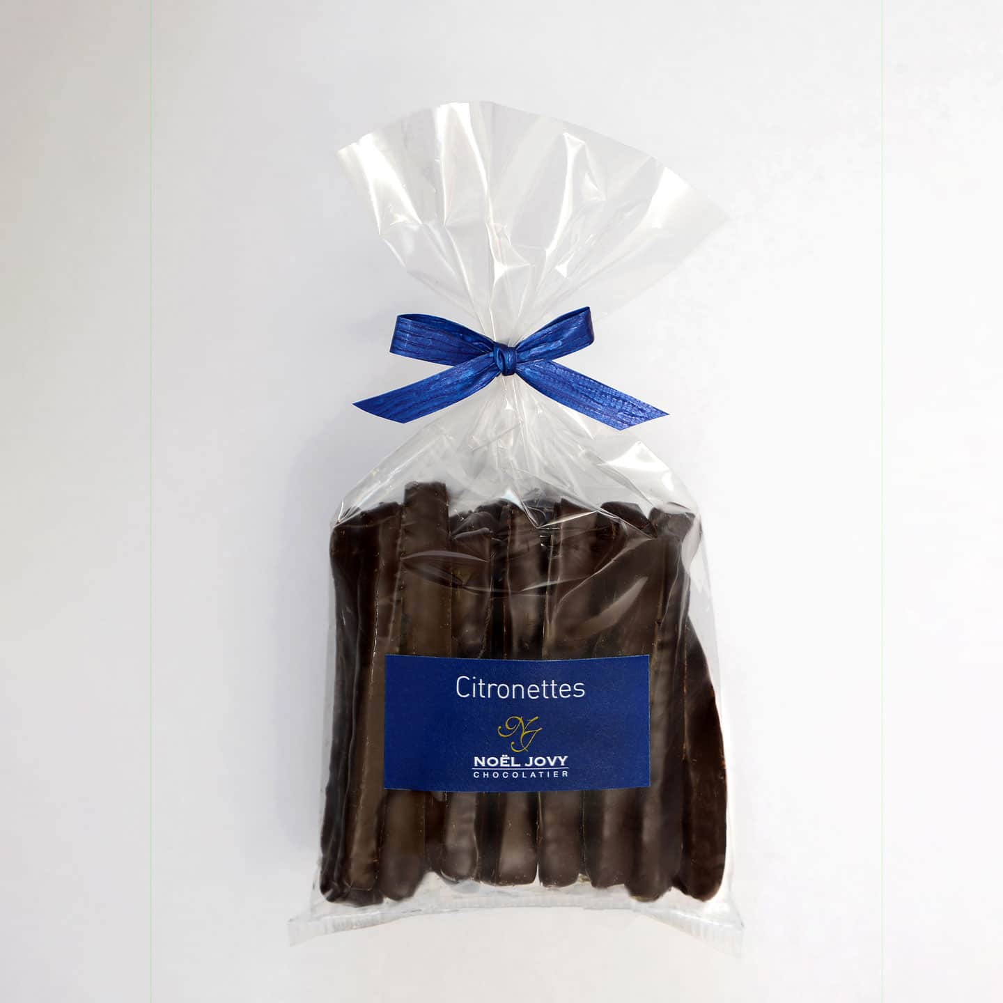 Citronnette confite enrobée Chocolat Noir 100g