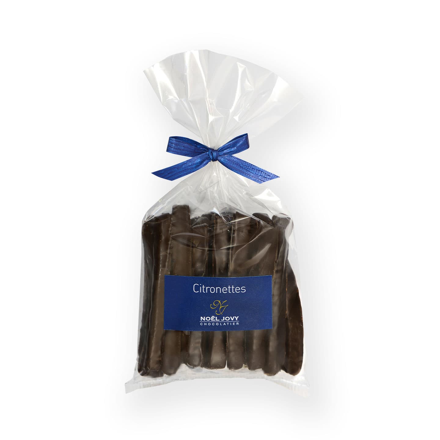 Citronnette confite enrobée Chocolat Noir 100g