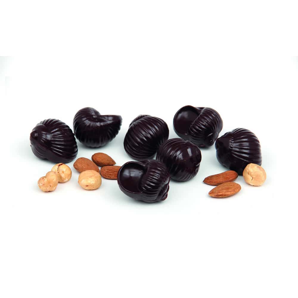 Pralinés Chocolat Noir Amandes Noisettes 105g Escargots