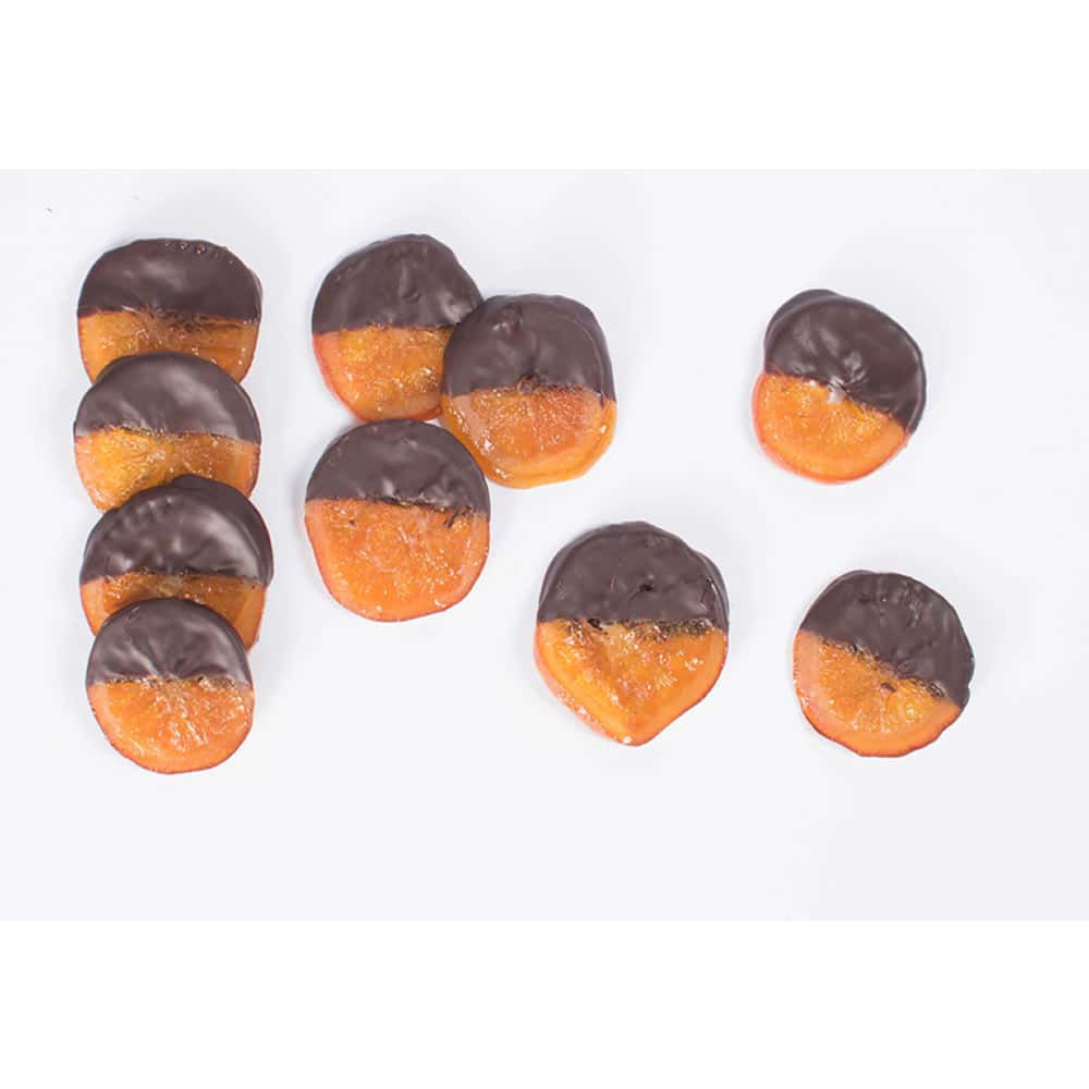 Rondelles Orange Confites enrobées Chocolat Noir 175g