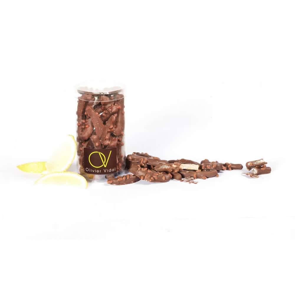 Citronnettes Confites enrobées Chocolat Lait 170g