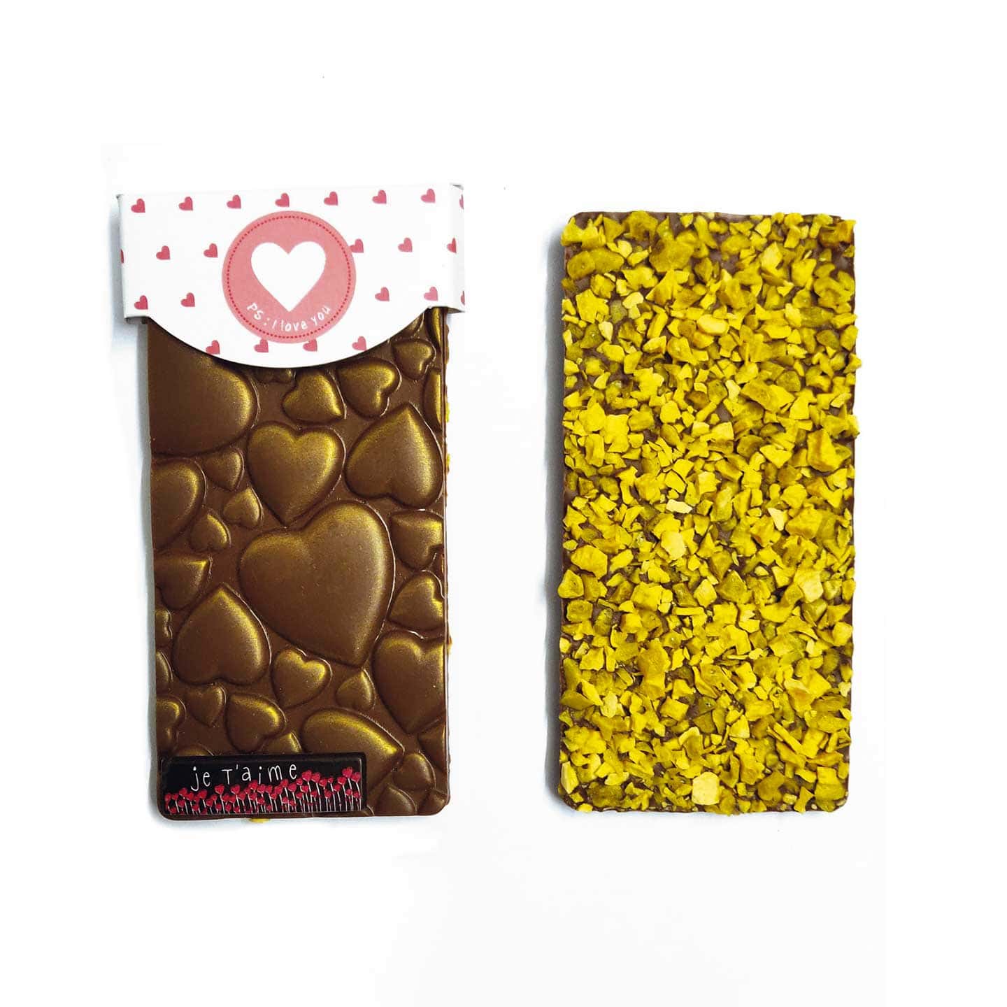 Tablette Chocolat Lait Mangue Passion 38% Saint Valentin 90g Poignée d'Amour