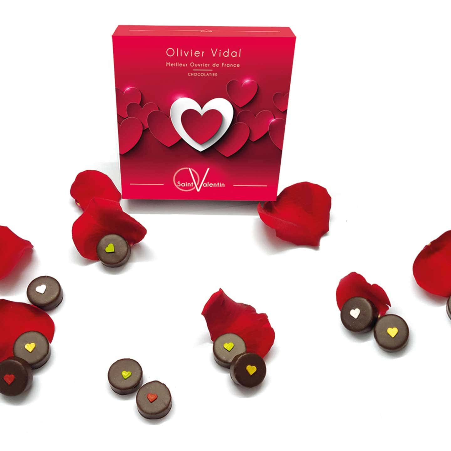 Assortiment Chocolats Noir Saint Valentin 135g