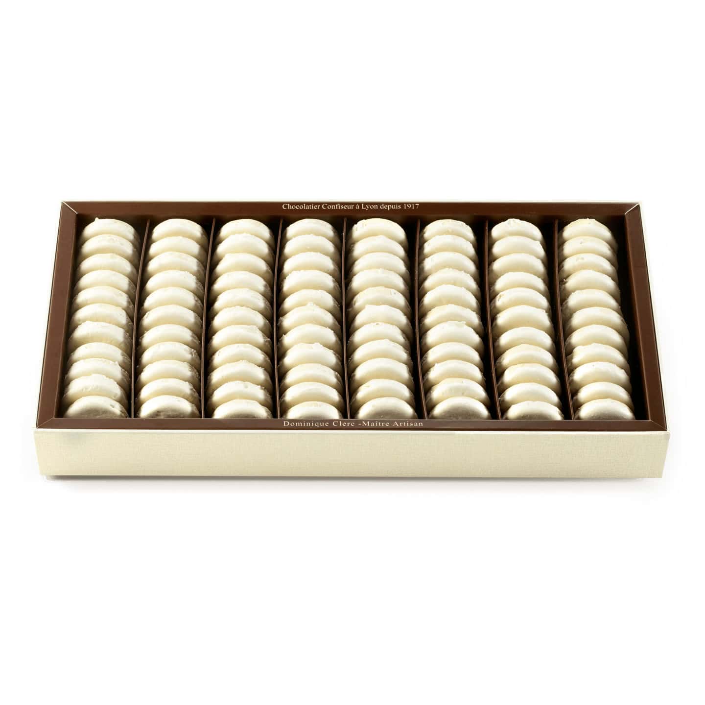 Praliné Noisette enrobé Meringue 780g - 88 pièces Palets de Fourvière ® 1956