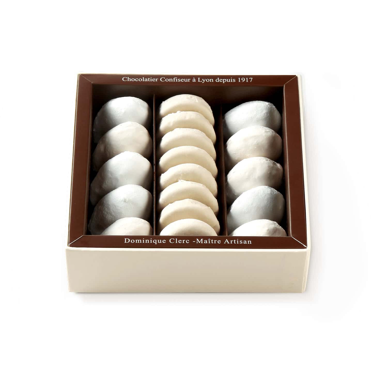 Praliné Noisette et Nougatine Amandes enrobés Meringue 210g - 18 pièces Amandes de Bellecour et Pale