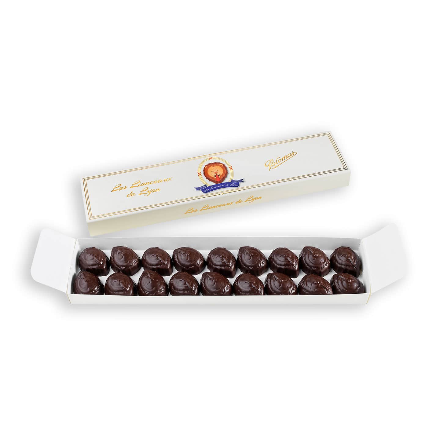 Lionceaux Chocolat Noir Praliné 150g - 18 pièces