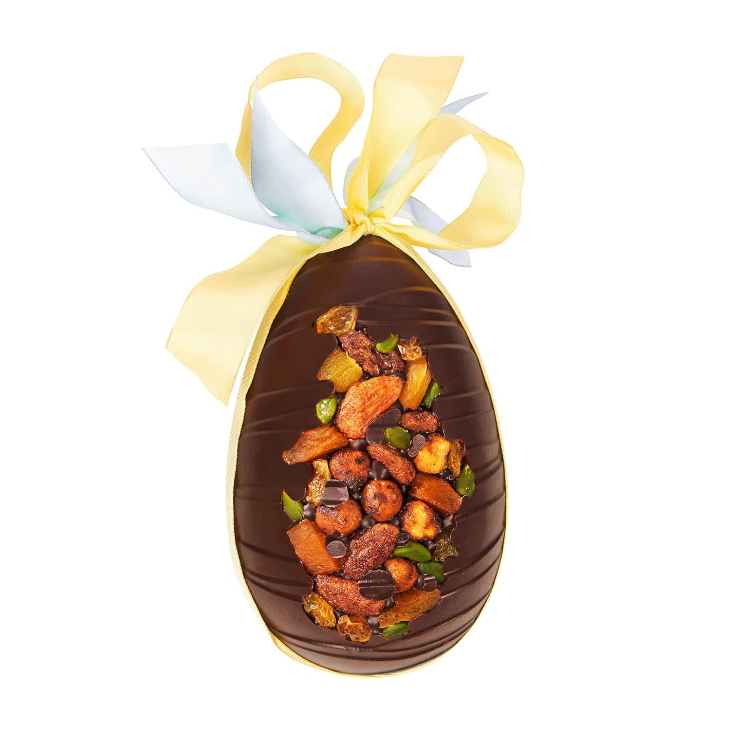 Oeuf Chocolat Noir Incrusté Fruits Pâques 240g