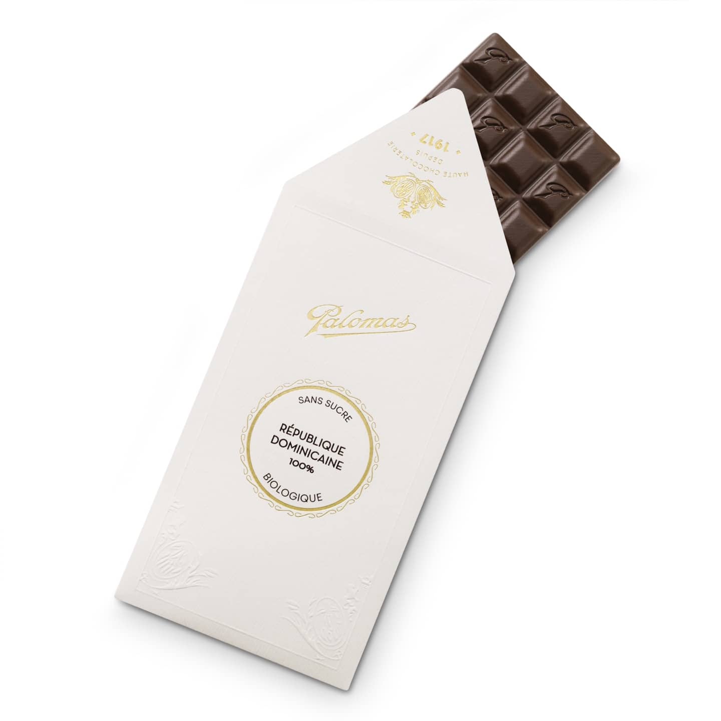 Tablette Chocolat Noir 100% origine République Dominicaine 90g