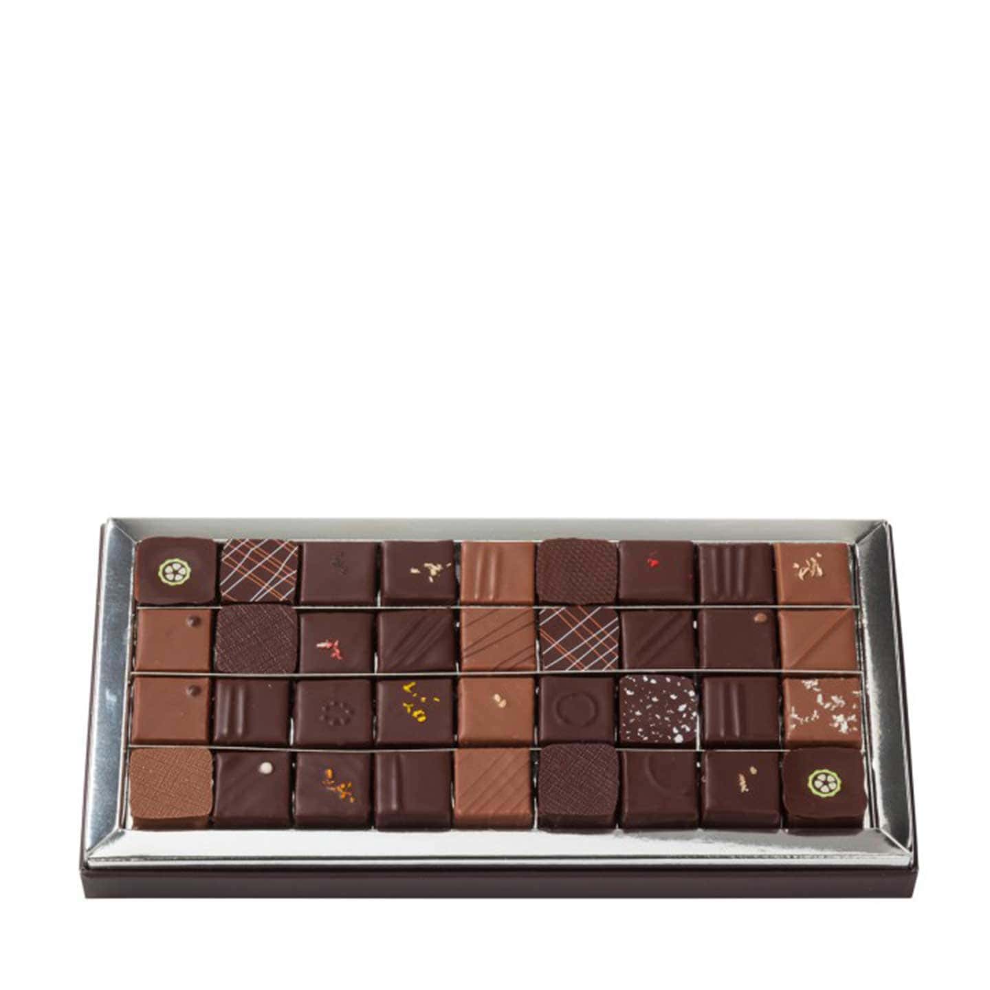 Assortiment Chocolats Pralinés Noir et Lait 285g - 36 pièces