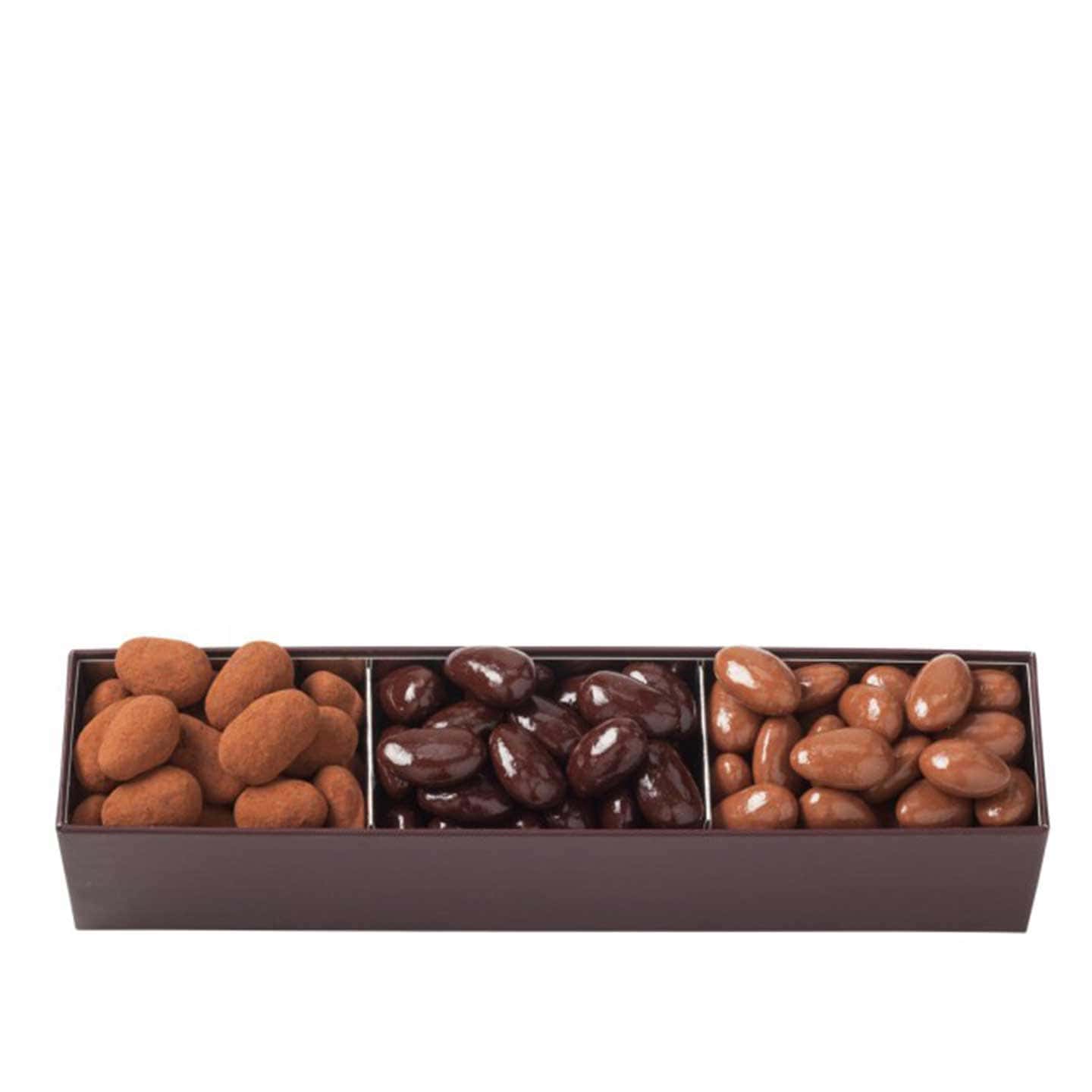 Amandes enrobées Chocolat Noir et Lait 400g