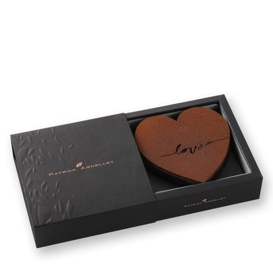 Coeur Praliné Chocolat Noir Saint Valentin