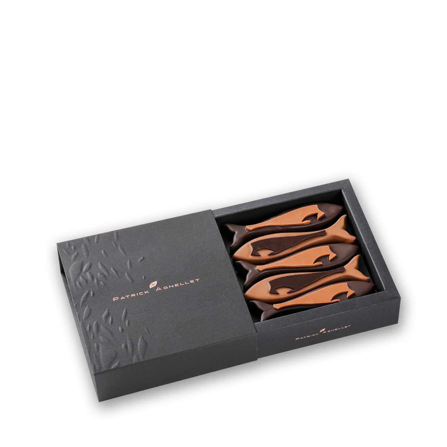 Poissons Pralinés Chocolat Noir et Lait Pâques 75g - 5 pièces Feras d'Annecy