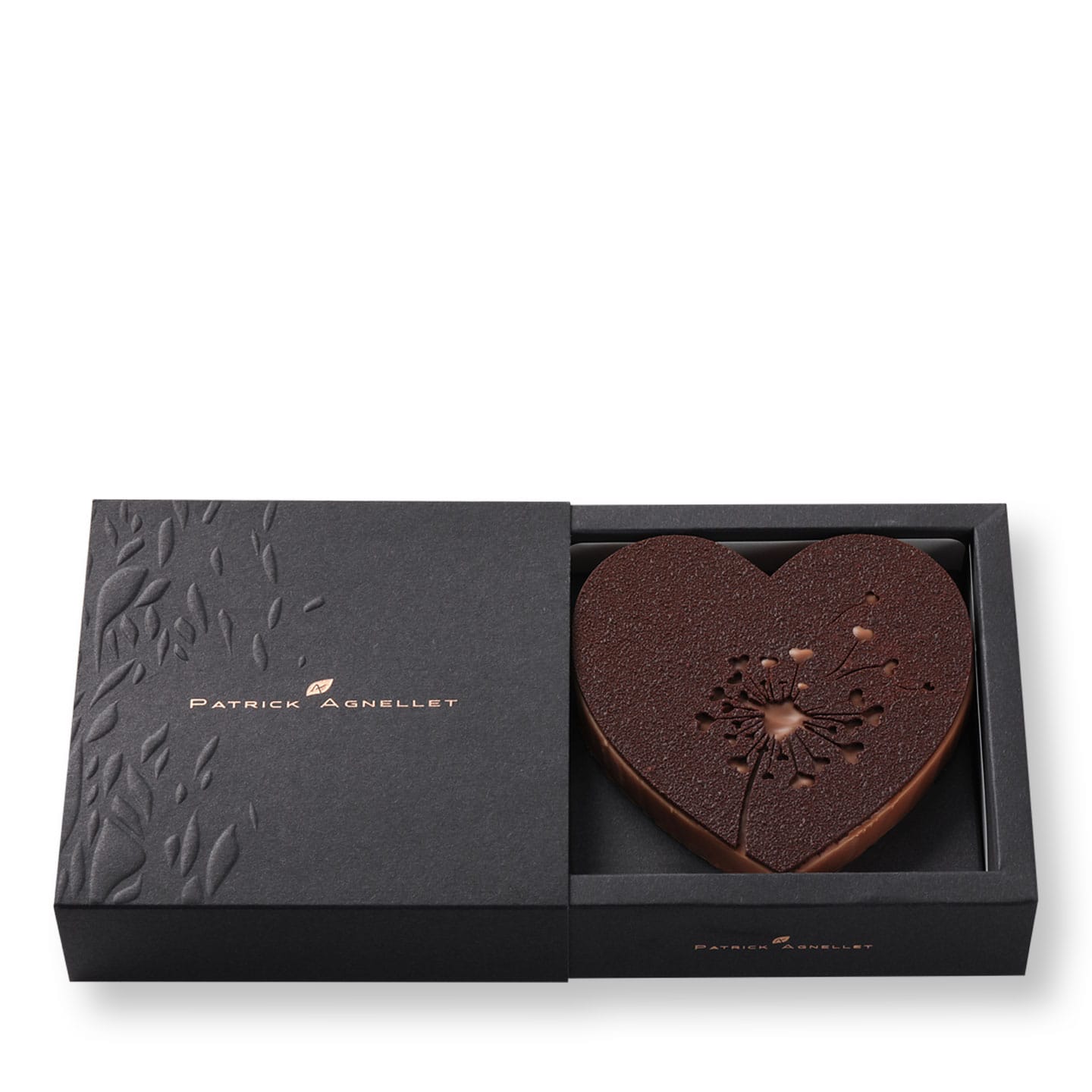 Coeur Praliné Chocolat Noir Saint Valentin 90g