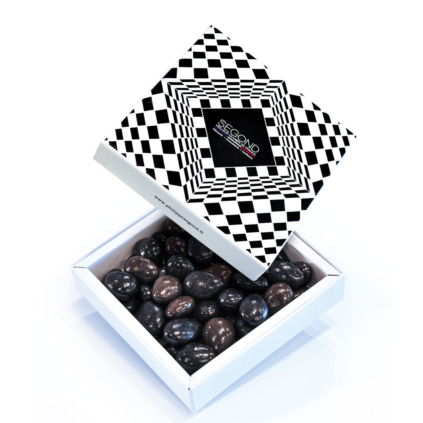 Amandes enrobées Chocolat Noir 200g