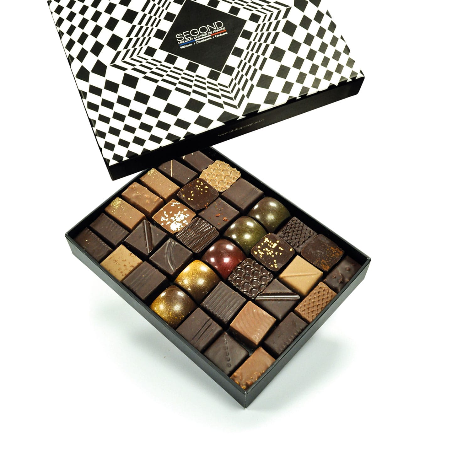 Assortiment Chocolats Noir 270g - 36 pièces Symétrie