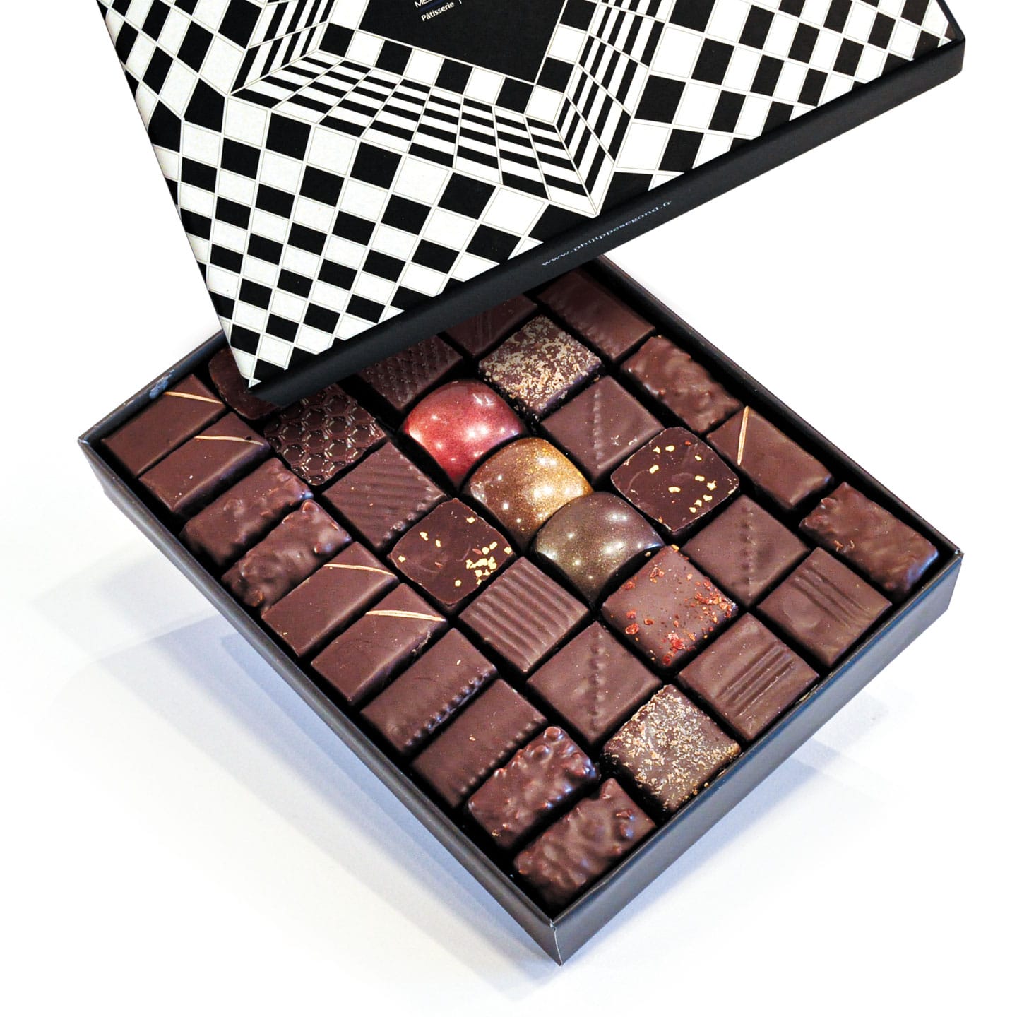 Assortiment Chocolats Noir 270g - 36 pièces Symétrie