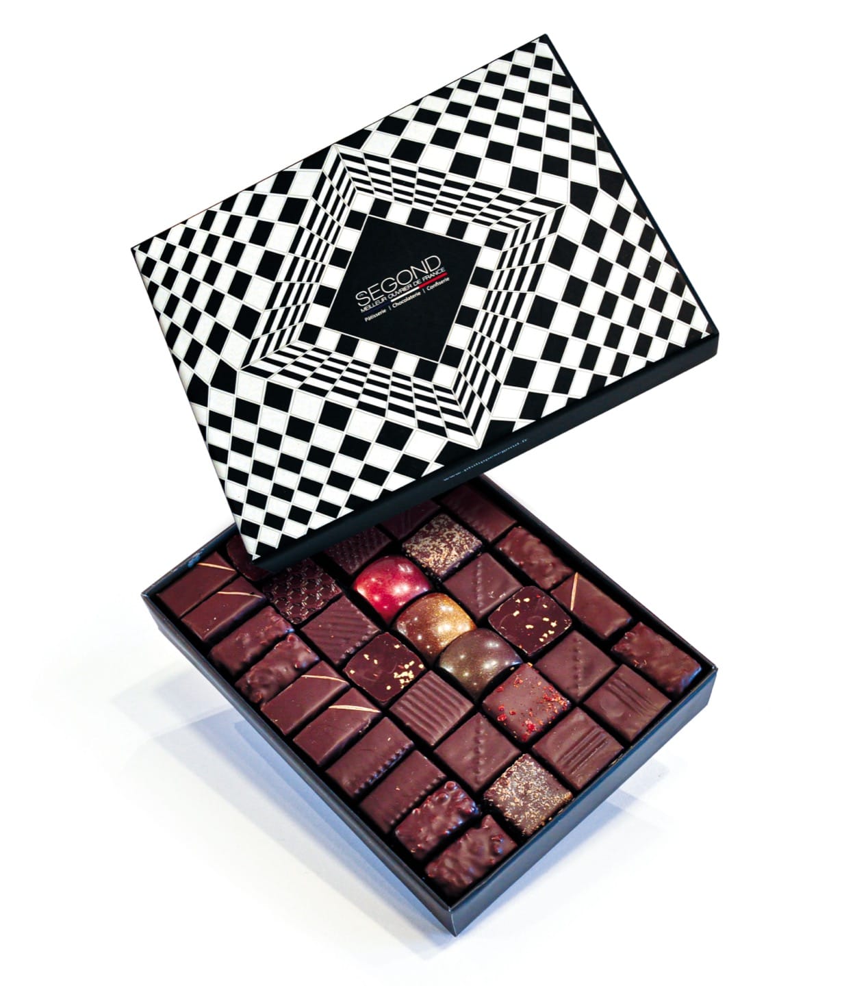 Assortiment Chocolats Noir 270g - 36 pièces Symétrie