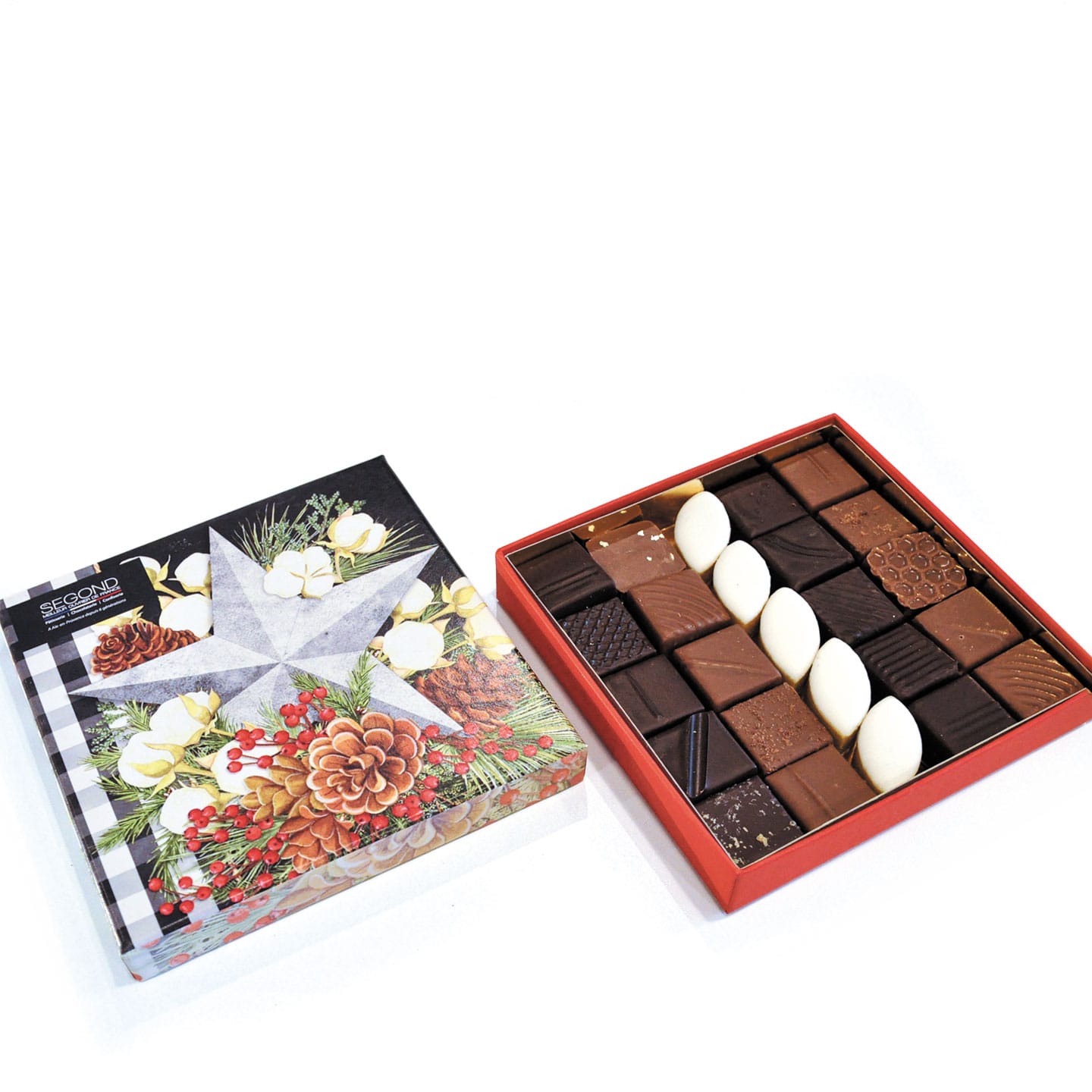 Coffret Chocolats Ganaches et Calissons Noël 175g