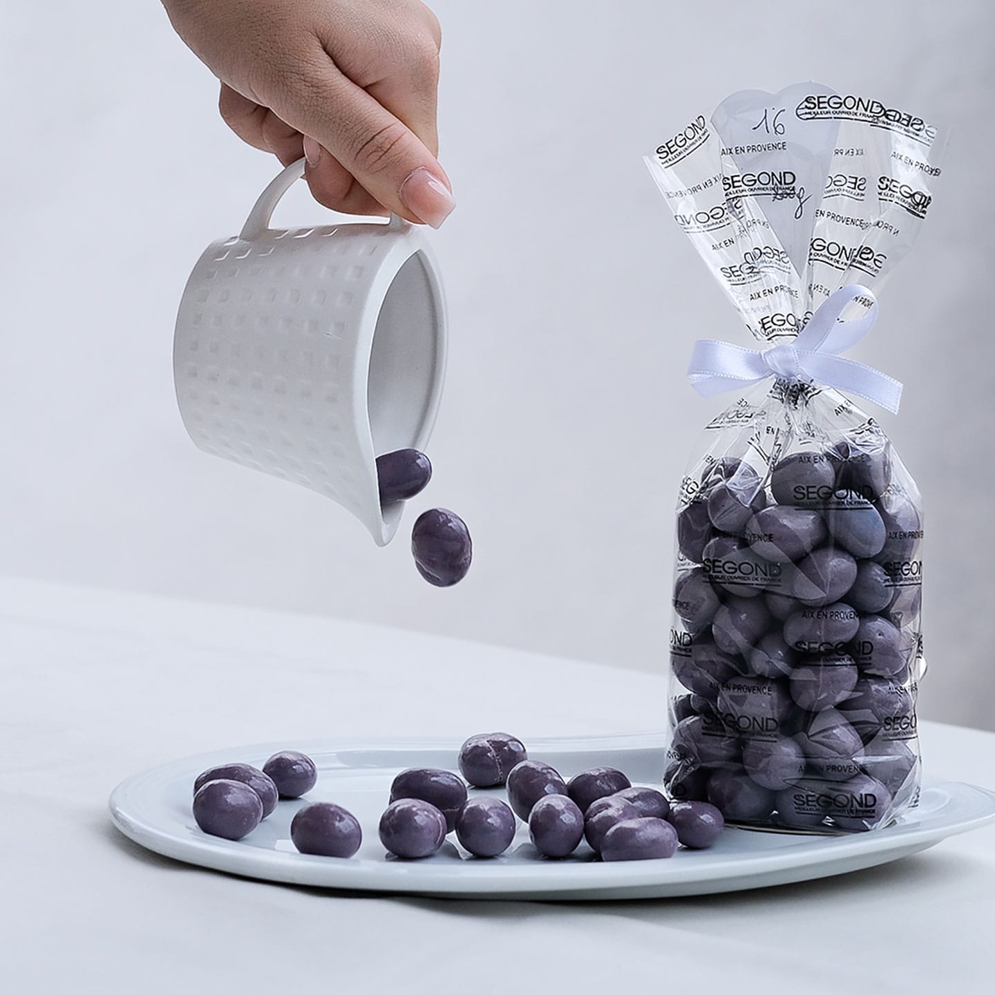 Cacahuètes enrobées Chocolat Blanc 200g