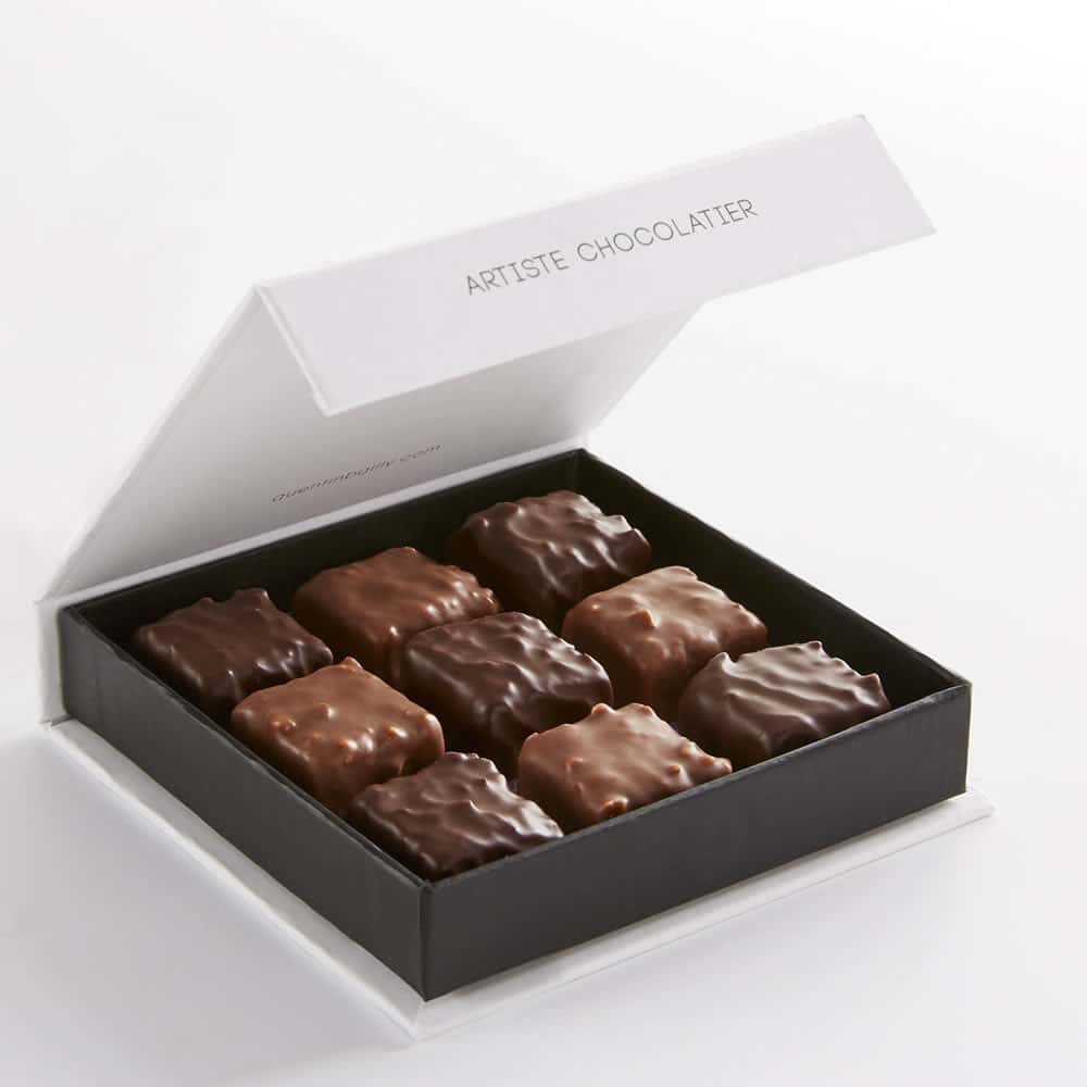 Pralinés Chocolat Noir et Lait Noisettes Amandes 105g