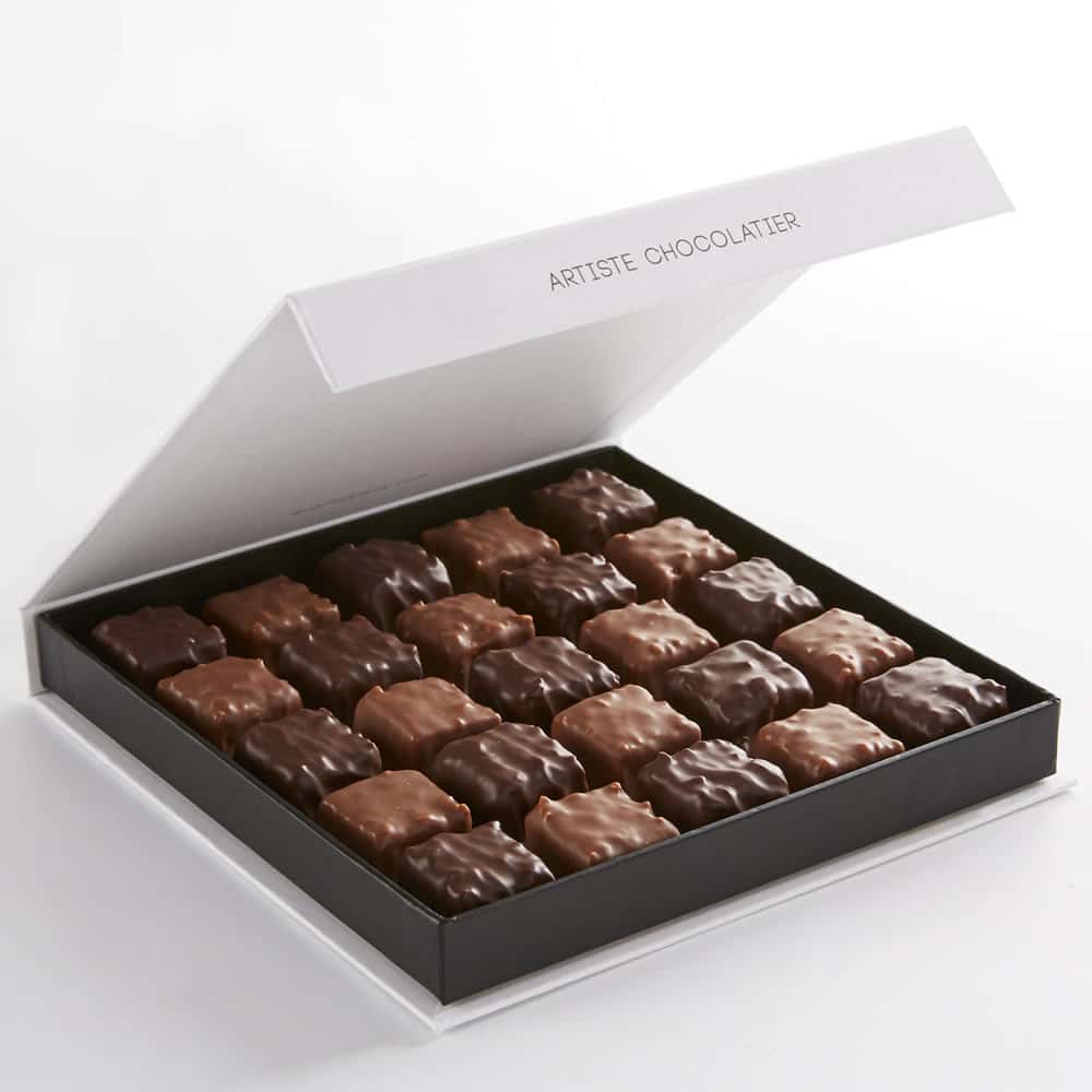 Pralinés Chocolat Noir et Lait Noisettes Amandes 280g