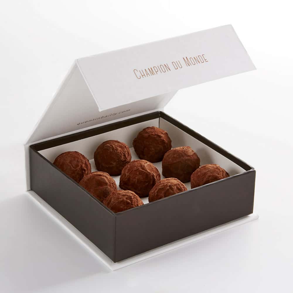 Truffes Chocolat Noir Vanille 105g - 9 pièces