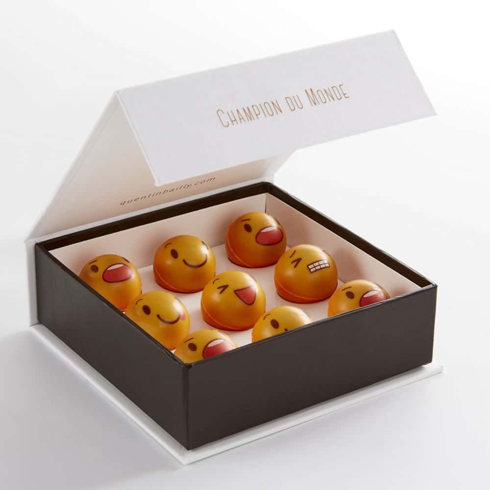 Caramel Chocolat Lait Fruits 90g Boules Smiley