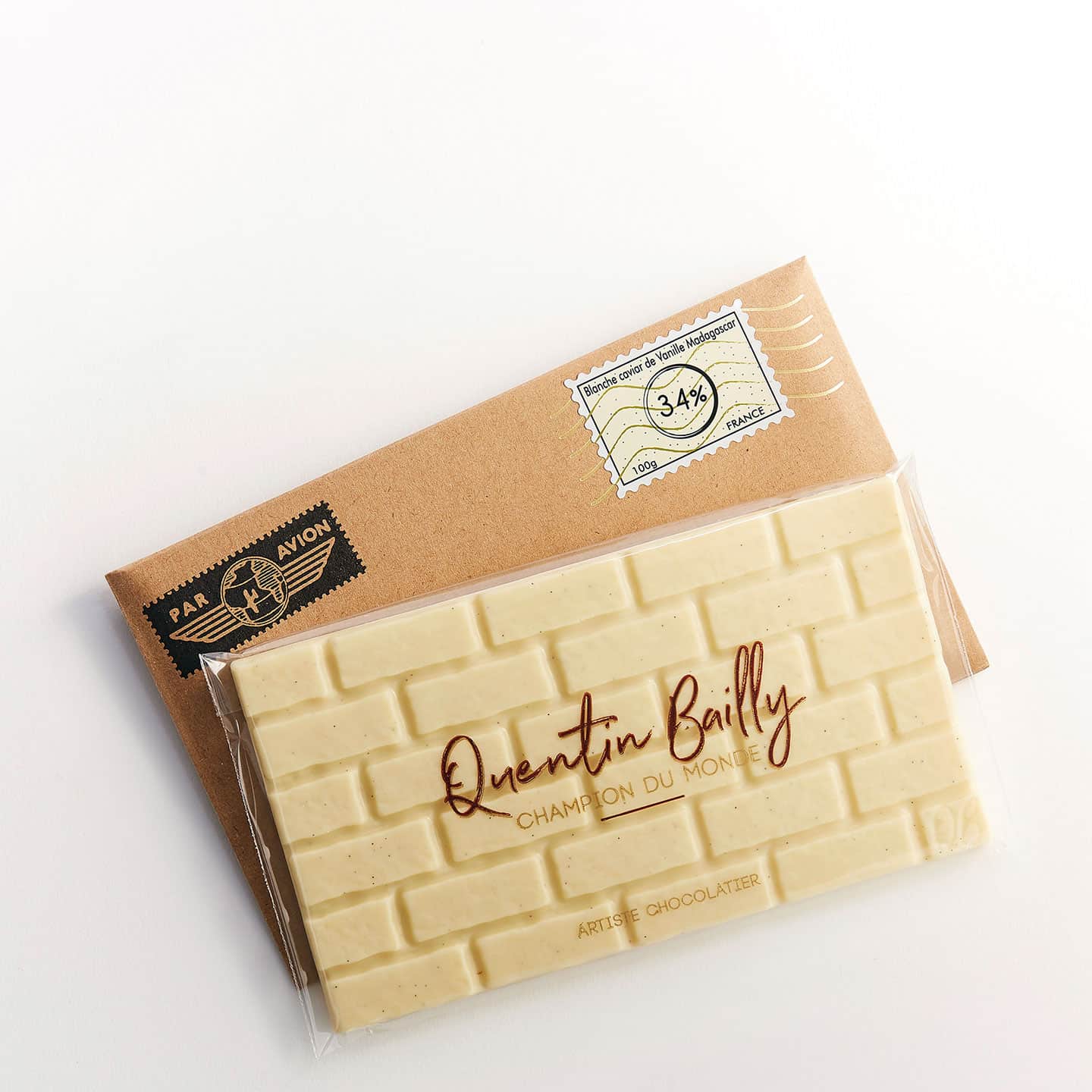 Tablette Chocolat Blanc Vanille 100g