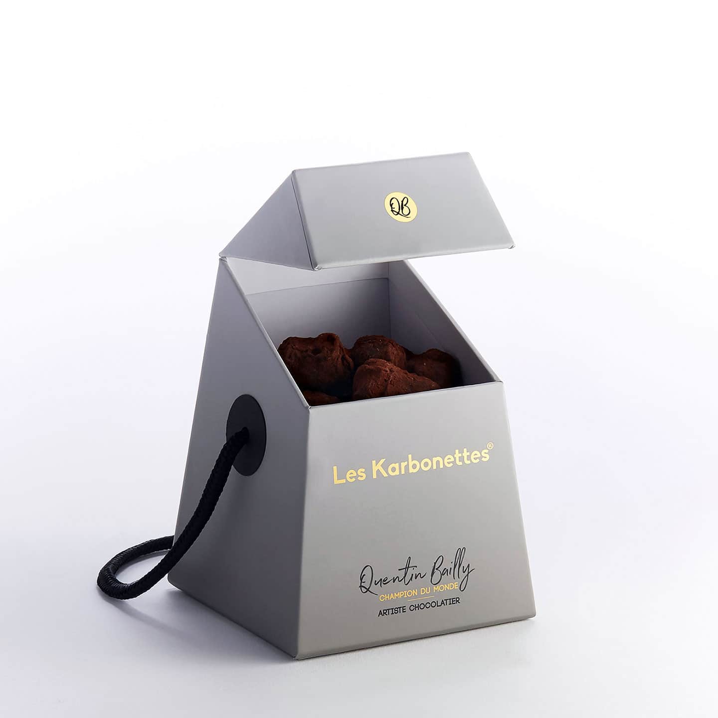 Sablé Riz Soufflé Crêpe Dentelle Noisette enrobés de Chocolat Lait 200g Karbonettes