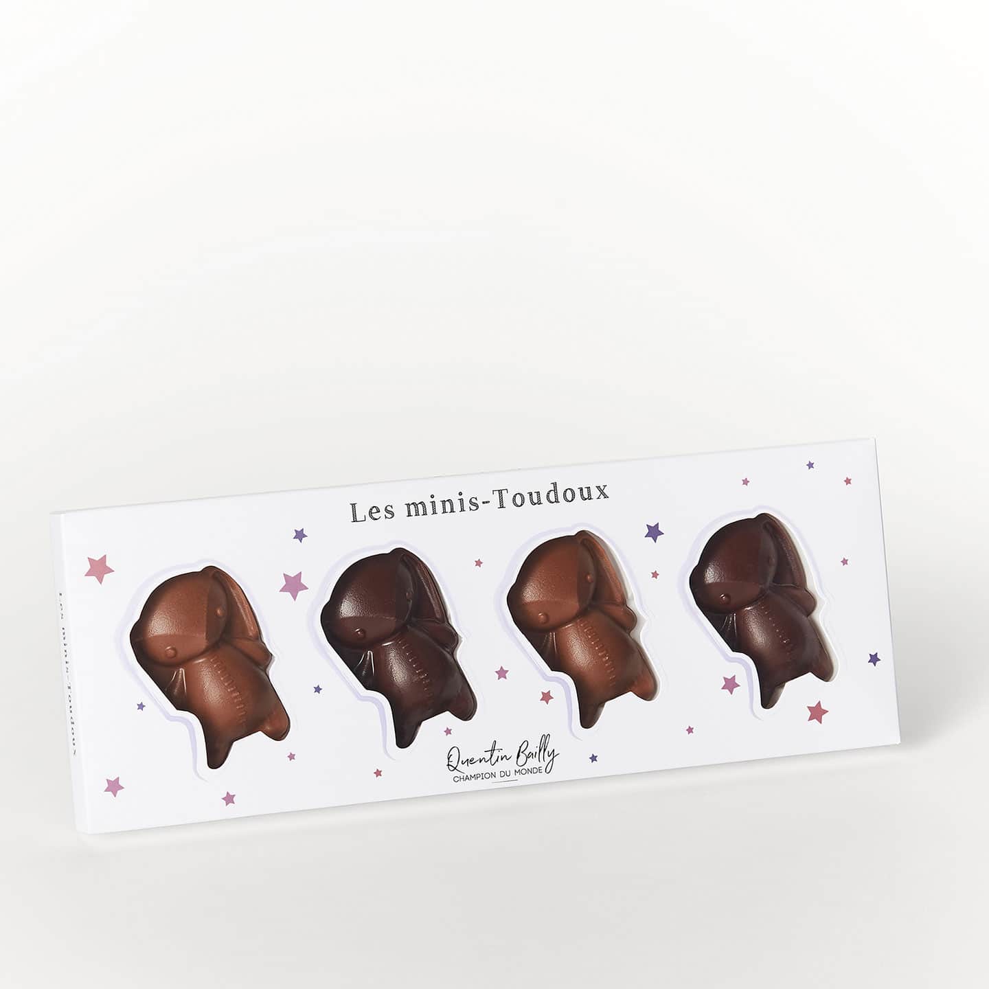Pralinés Amandes Noisettes Chocolat Noir et Lait Caramel Framboise 80g Mini Toudoux