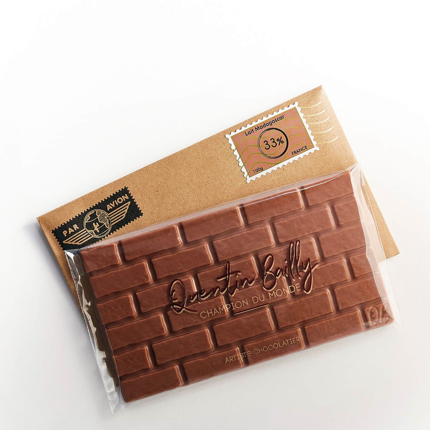 Tablette Chocolat Lait 33% origine Madagascar 100g