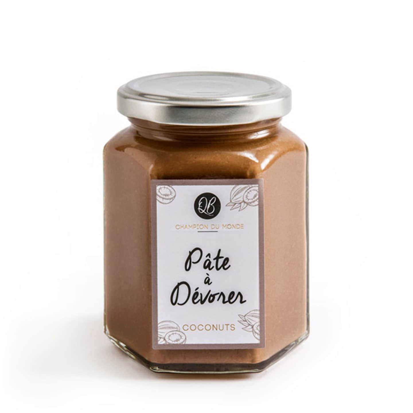 Pâte à Tartiner Chocolat Lait Praliné Coco 300g Pâte à Dévorer