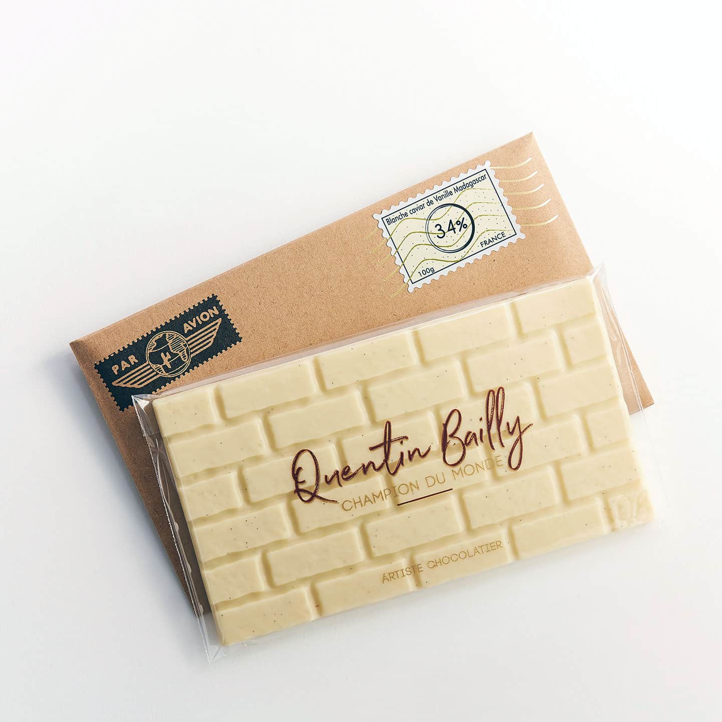 Tablette Chocolat Blanc Vanille 100g