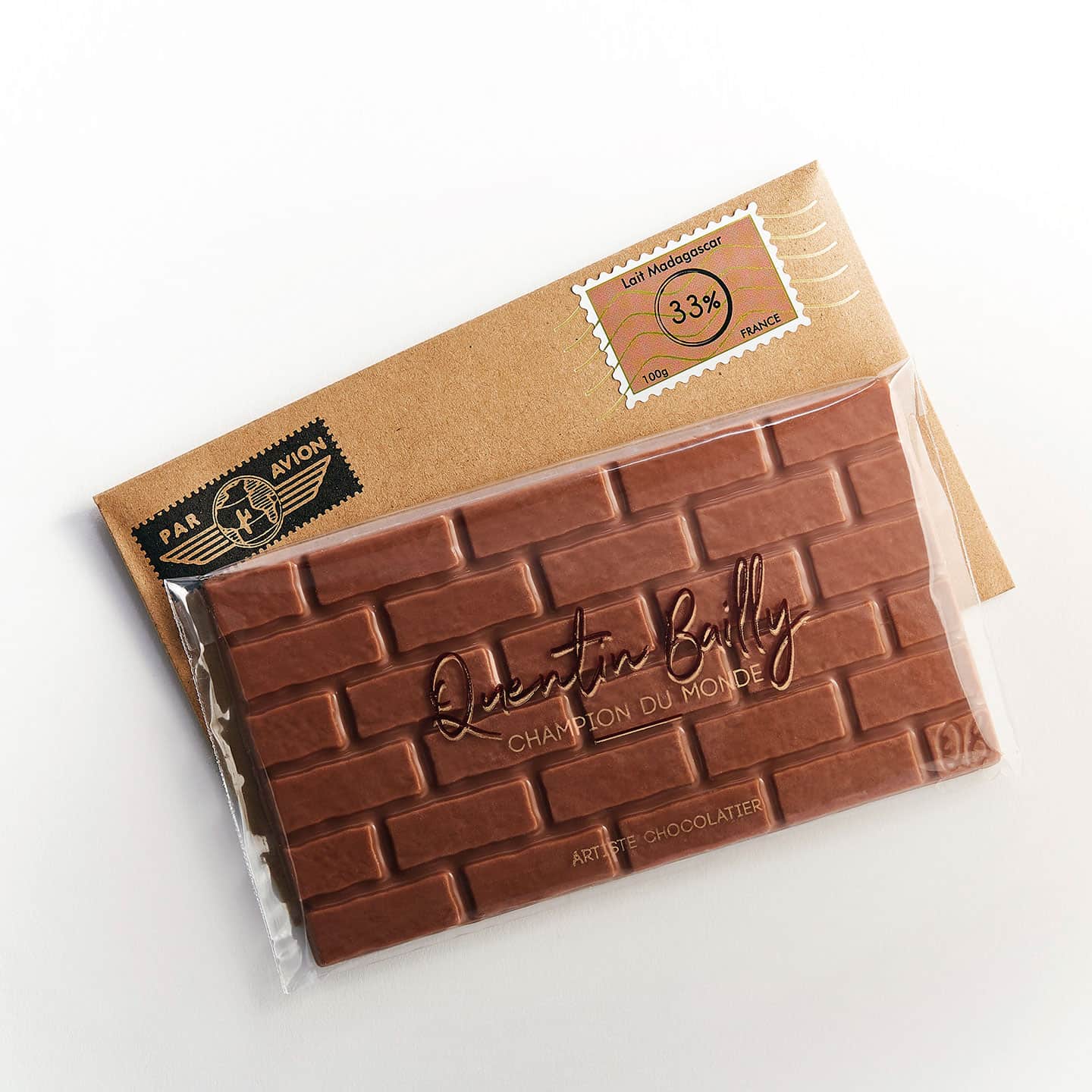 Tablette Chocolat Lait 33% origine Madagascar 100g